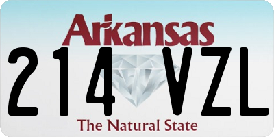 AR license plate 214VZL