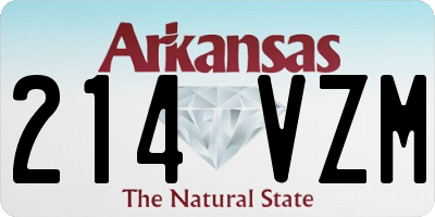 AR license plate 214VZM