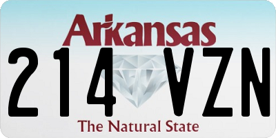 AR license plate 214VZN