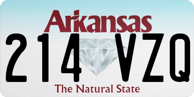 AR license plate 214VZQ