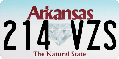 AR license plate 214VZS