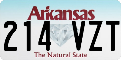 AR license plate 214VZT