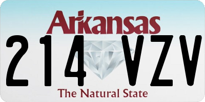 AR license plate 214VZV
