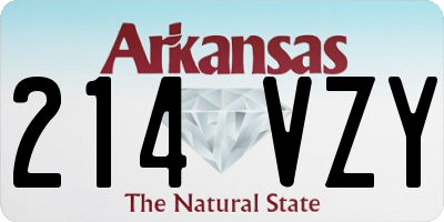 AR license plate 214VZY