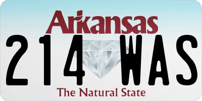 AR license plate 214WAS