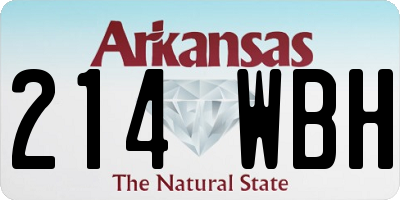 AR license plate 214WBH