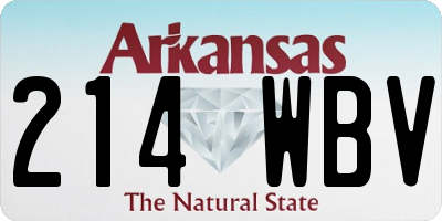 AR license plate 214WBV