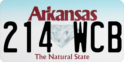AR license plate 214WCB