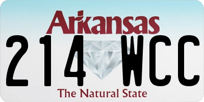 AR license plate 214WCC