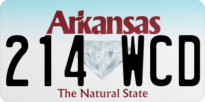 AR license plate 214WCD