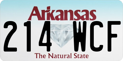 AR license plate 214WCF