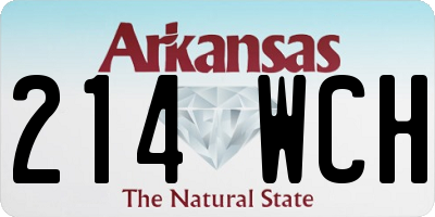 AR license plate 214WCH