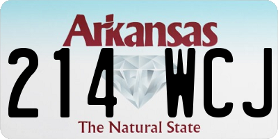 AR license plate 214WCJ