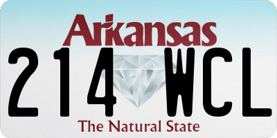 AR license plate 214WCL