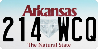 AR license plate 214WCQ