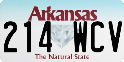 AR license plate 214WCV