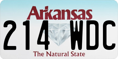 AR license plate 214WDC
