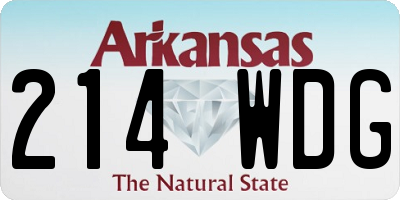 AR license plate 214WDG