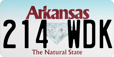 AR license plate 214WDK