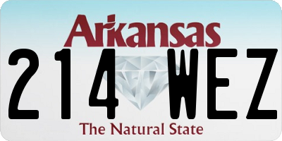 AR license plate 214WEZ