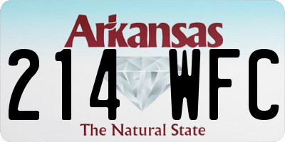 AR license plate 214WFC