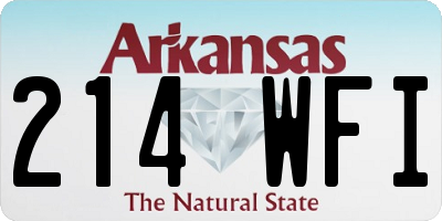 AR license plate 214WFI