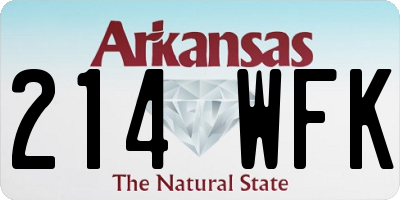 AR license plate 214WFK