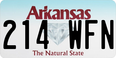 AR license plate 214WFN