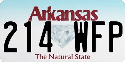 AR license plate 214WFP