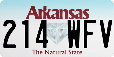 AR license plate 214WFV