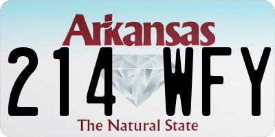 AR license plate 214WFY
