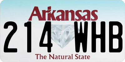AR license plate 214WHB