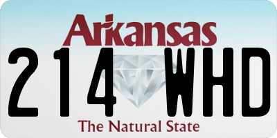 AR license plate 214WHD