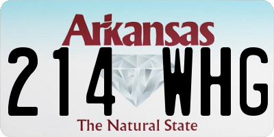 AR license plate 214WHG