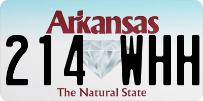 AR license plate 214WHH