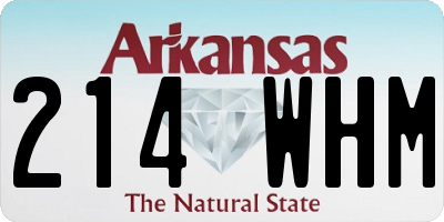 AR license plate 214WHM