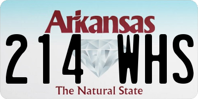 AR license plate 214WHS