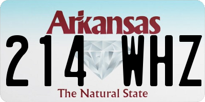 AR license plate 214WHZ