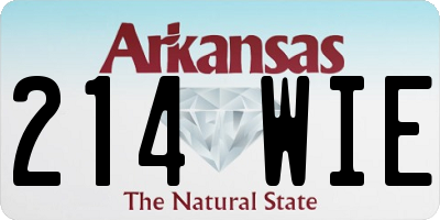 AR license plate 214WIE