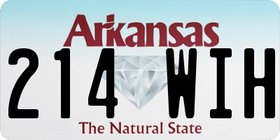 AR license plate 214WIH