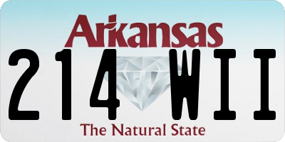 AR license plate 214WII