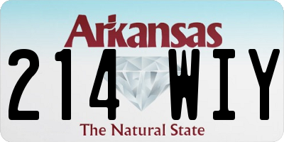 AR license plate 214WIY