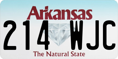 AR license plate 214WJC