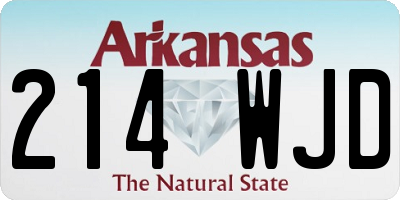 AR license plate 214WJD