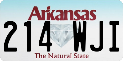 AR license plate 214WJI