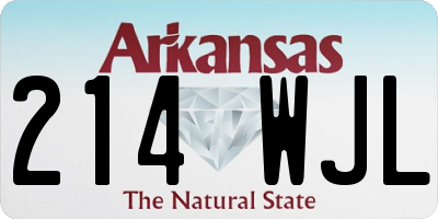 AR license plate 214WJL