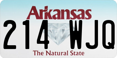 AR license plate 214WJQ