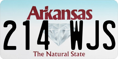 AR license plate 214WJS