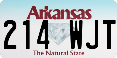 AR license plate 214WJT