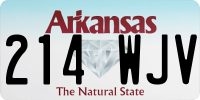 AR license plate 214WJV